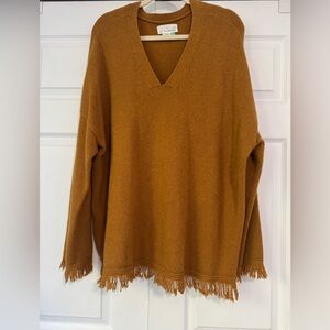 Anthropologie Fringe Sweater